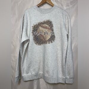 Baseball Mama Crew Neck Sweatshirt